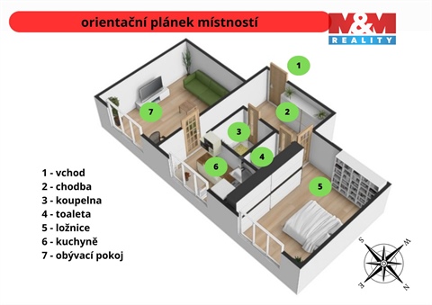 Prodej bytu 2+1, 54 m² - 12