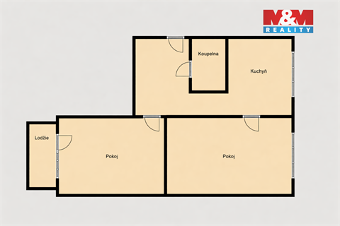 Prodej bytu 2+1, 61 m² 6
