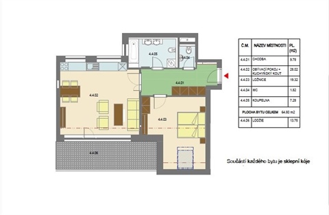 Pronájem bytu 2kk, 65 m² - 20