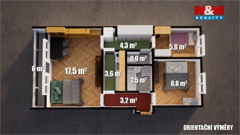 Prodej bytu 3+1, 52 m² - 12