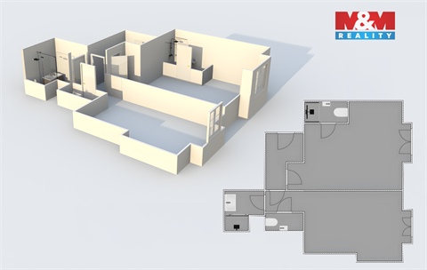 Prodej bytu 2kk, 46 m² - 2