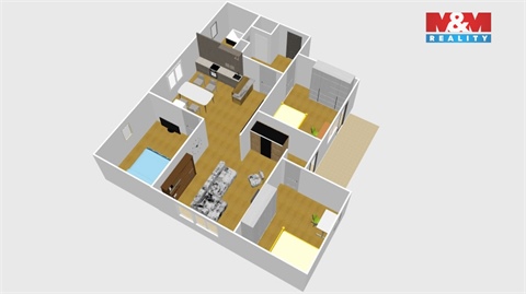 Prodej bytu 4kk, 99 m² - 0