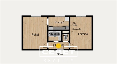 Prodej bytu 2+1, 43 m² 8