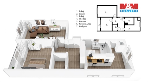 Prodej bytu 2+1, 52 m² - 8