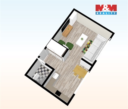 Pronájem bytu 1kk, 35 m² 6