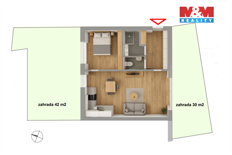 Prodej bytu 2kk, 58 m² - 0
