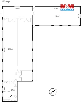 Pronájem skladu / haly, 430 m² - 18