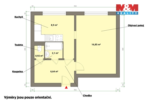 Pronájem bytu 1+1, 35 m² - 6