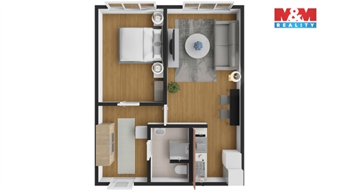 Pronájem bytu 2kk, 40 m² - 6