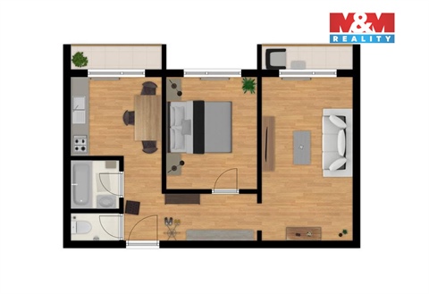 Prodej bytu 2+1, 49 m² 6