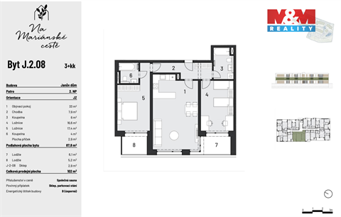 Prodej bytu 3kk, 88 m² 2