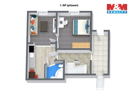 Pronájem bytu 2+1, 47 m² 4
