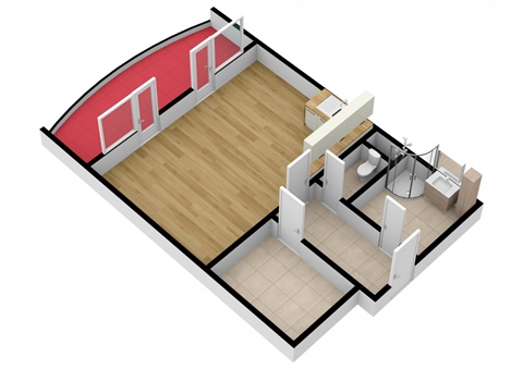 Pronájem bytu 1kk, 59 m² 4