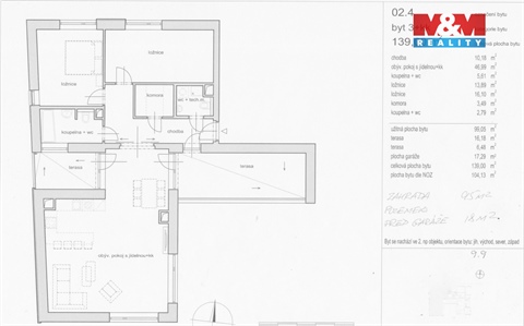 Pronájem bytu 3kk, 99 m² - 12
