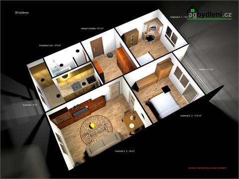 Prodej bytu 3+1, 61 m² 20