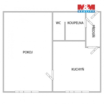 Pronájem bytu 1+1, 37 m² - 4
