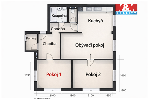 Pronájem bytu 3+1, 81 m² - 12