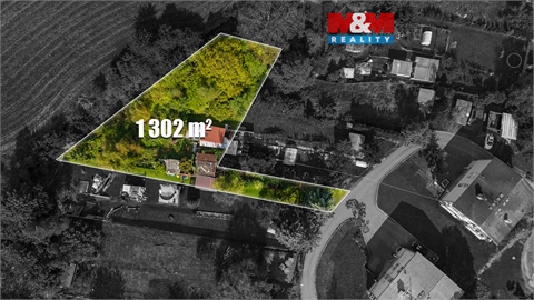 Prodej stavebního pozemku, 1 302 m² 0