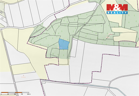 Prodej lesu, 4 545 m² 2