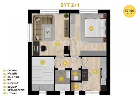 Prodej bytu 2+1, 68 m² 14