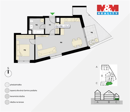 Prodej bytu 2kk, 74 m² 2