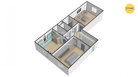 Pronájem bytu 2+1, 58 m² - 8