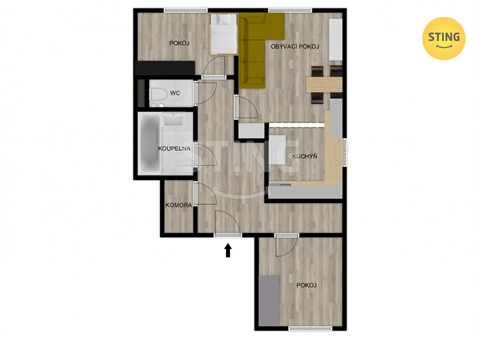 Prodej bytu 3kk, 70 m² - 22