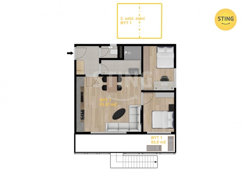 Prodej bytu 3kk, 81 m² 20