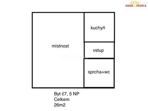 Pronájem bytu 1+1, 26 m² 6