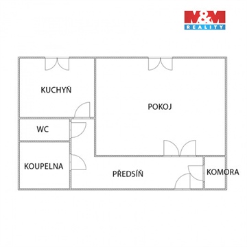 Pronájem bytu 1+1, 44 m² - 10