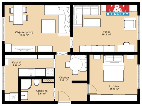 Pronájem bytu 3+1, 66 m² 8