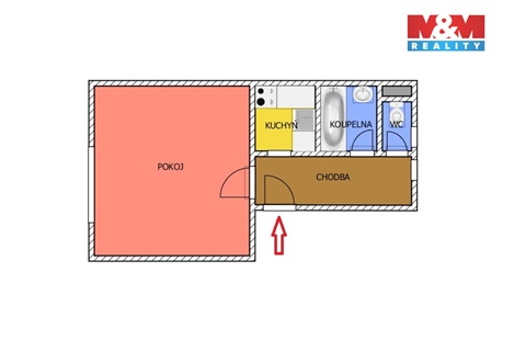 Prodej bytu 1kk, 33 m² 8