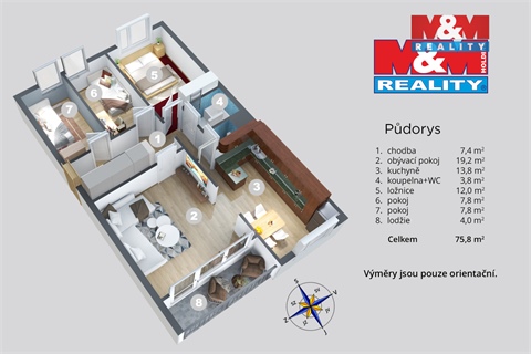 Prodej bytu 3+1, 78 m² 14