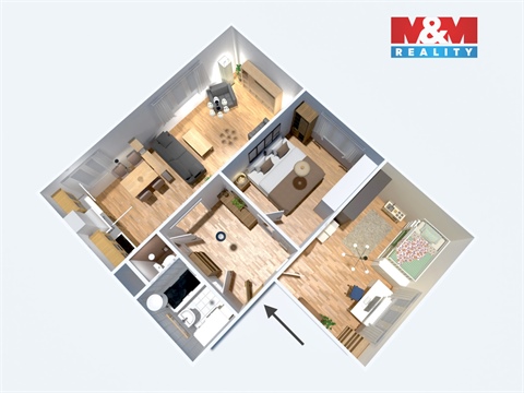 Prodej bytu 3kk, 74 m² - 6