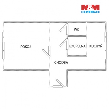 Pronájem bytu 1+1, 35 m² 8