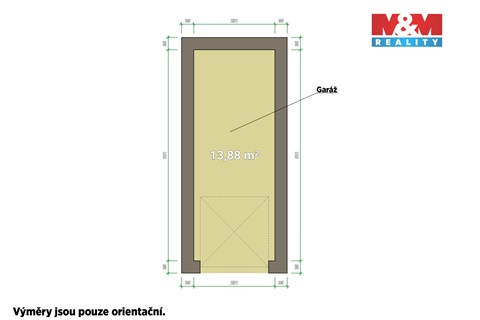 Pronájem garáže, 15 m² - 0