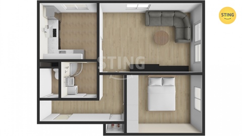 Pronájem bytu 2+1, 52 m² - 12