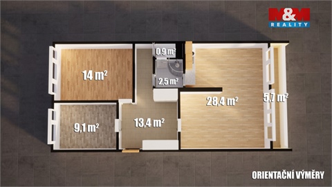 Prodej bytu 3+1, 71 m² - 14