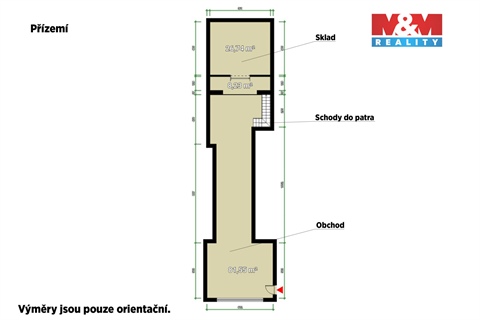 Pronájem obchodních prostor, 161 m² - 2