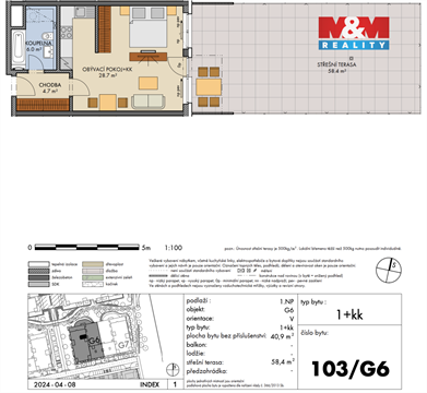 Prodej bytu 1kk, 41 m² 2