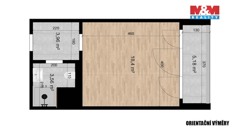 Pronájem bytu 1kk, 32 m² - 10