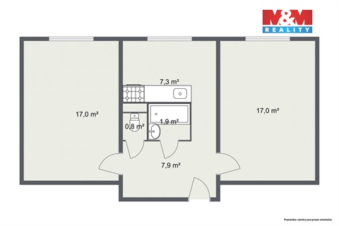 Prodej bytu 2+1, 54 m² - 6