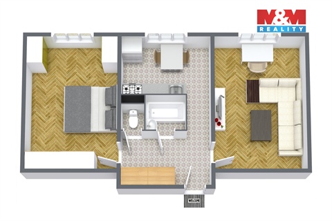 Prodej bytu 2+1, 54 m² 8