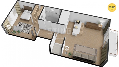 Prodej bytu 2kk, 51 m² 2