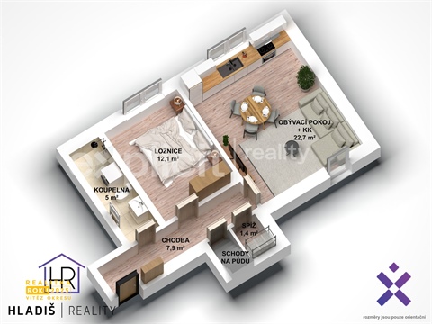 Prodej bytu 2kk, 49 m² - 22