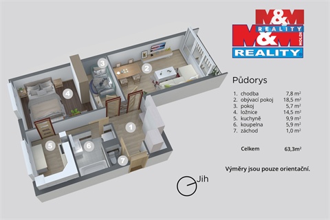 Prodej bytu 2+1, 64 m² 10