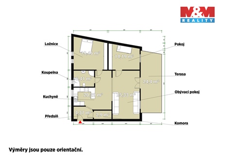 Prodej bytu 3kk, 93 m² - 0