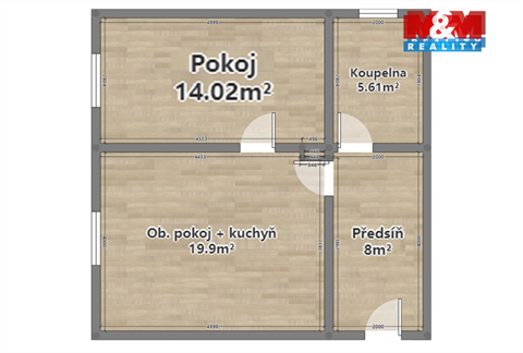 Pronájem bytu 2kk, 49 m² 6