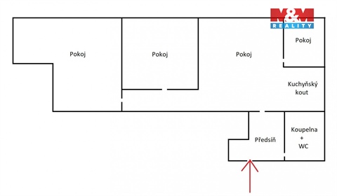 Pronájem bytu 4kk, 102 m² - 4