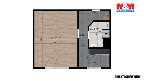 Pronájem bytu 1+1, 35 m² 14